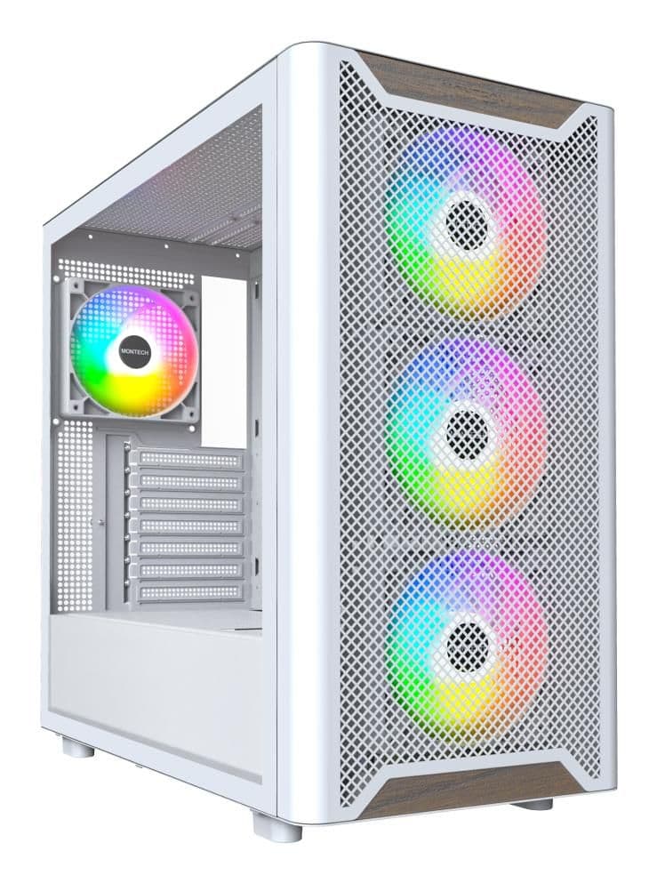 Корпус ATX W/O PSU XR WOOD (W) MONTECH