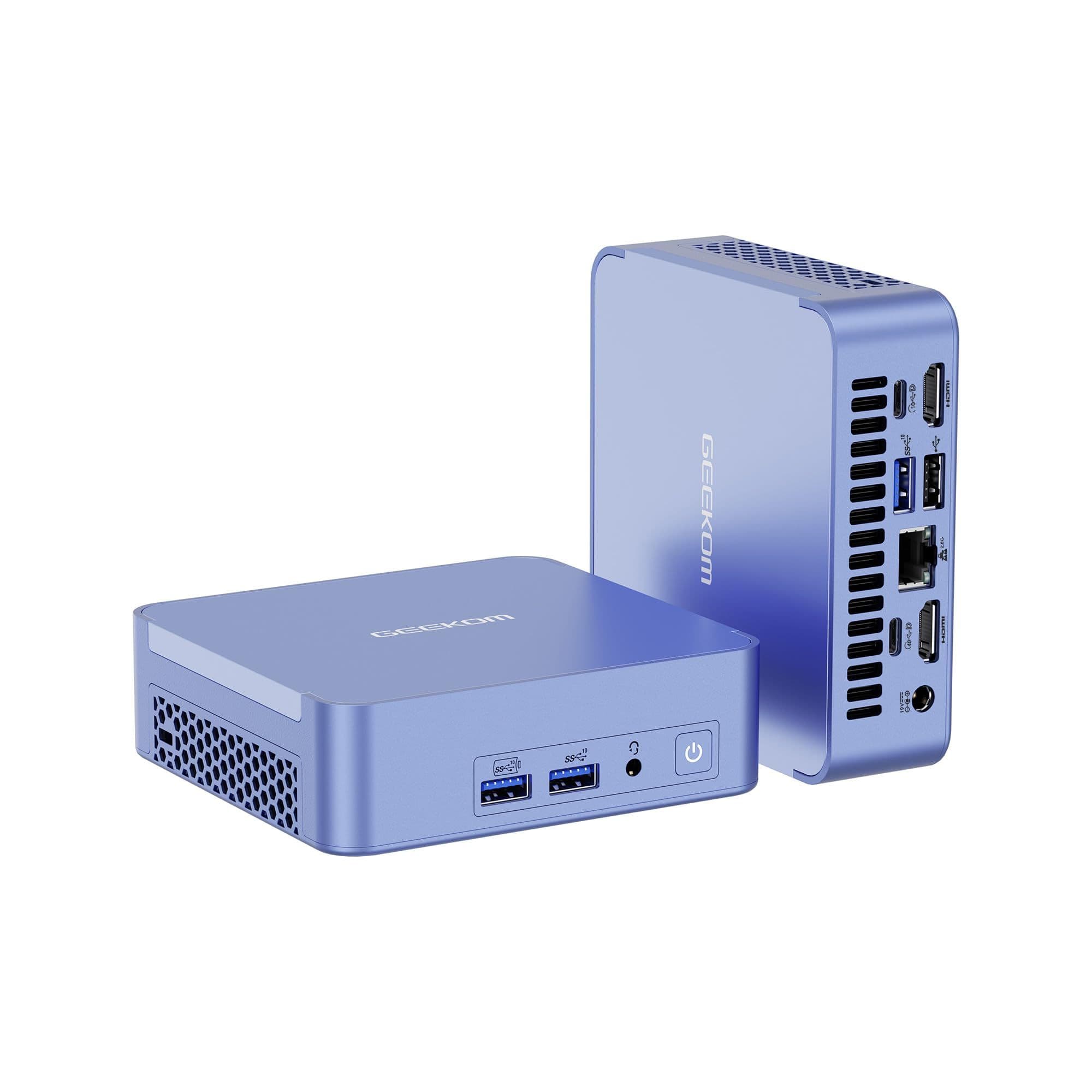 Міні ПК GEEKOM Mini AX8 Pro / AMD Ryzen 7 8845HS / RAM 32GB / SSD 1TB / 2 x HDMI / LAN / Wi-Fi 6E / Bluetooth 5.2 / Windows 11 Pro