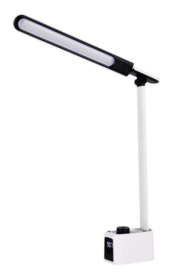 Лампа настільна OSRAM Panan Clock 8Вт 3000К 4000К 6500К 2USB з димером, білий
