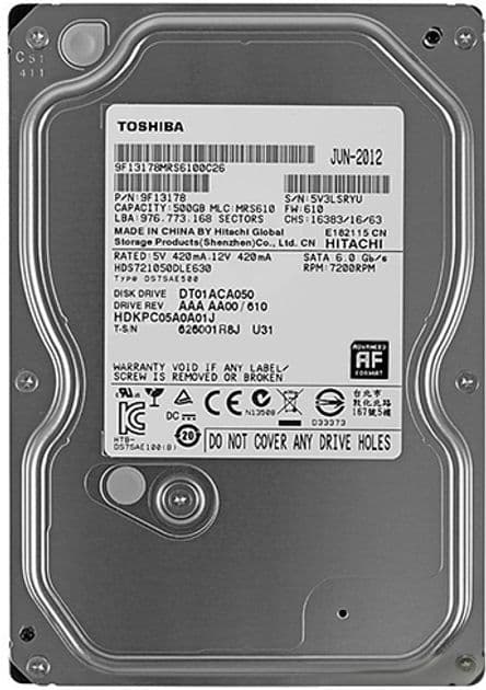HDD Toshiba 500GB 3.5