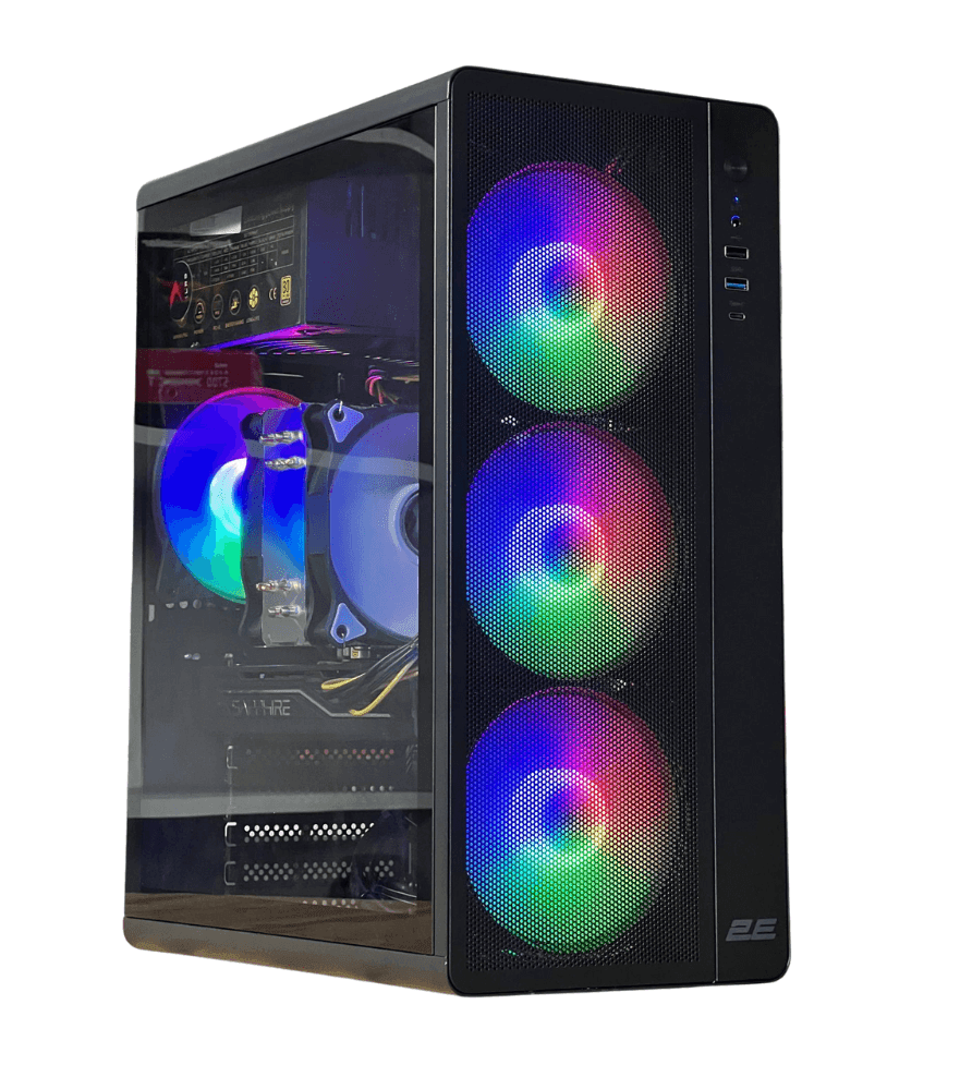 Ігровий комп`ютер: i3-6100 / RX 6500 XT 8G / 16GB RAM / 128 GB NVMe + 500GB HDD