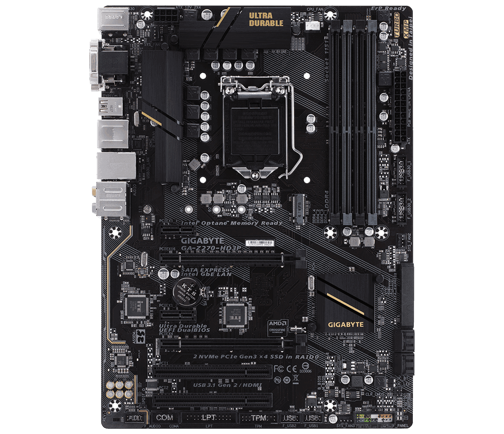 Материнська плата Gigabyte GA-Z270P-D3 (s1151, Intel Z270, ATX)