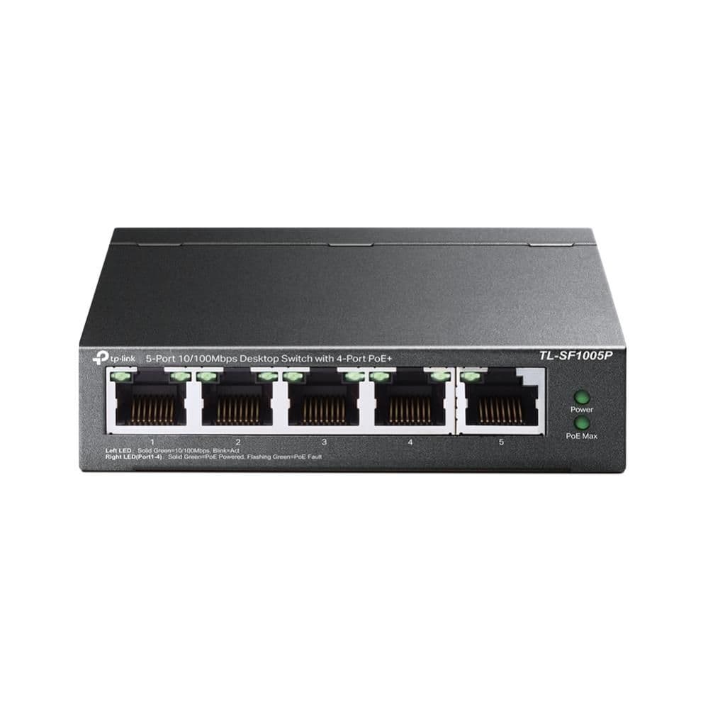 Комутатор NET SWITCH 5PORT 10/100M 4P POE TL-SF1005P TP-LINK