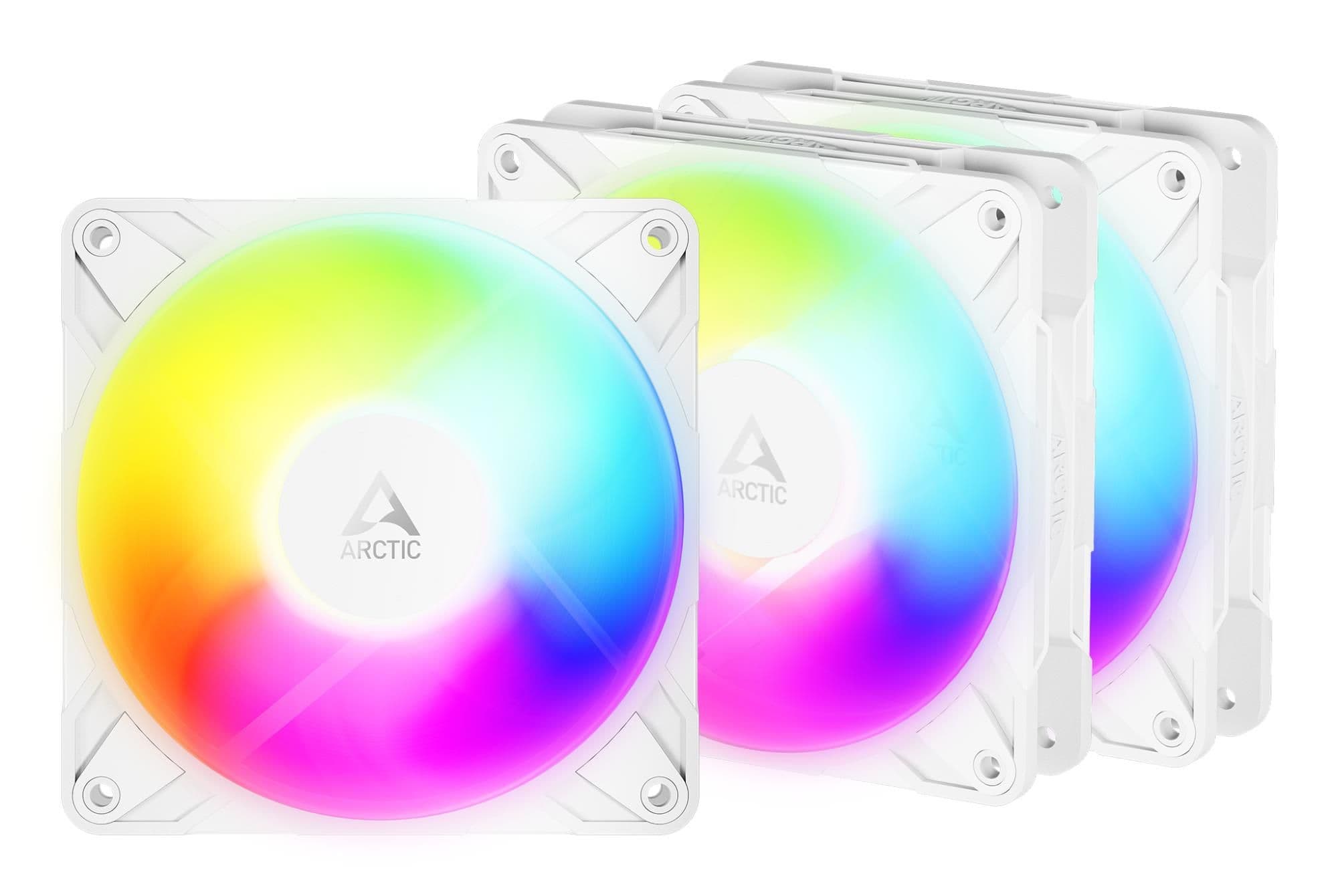 Набір із трьох вентиляторів для корпусу 120MM P12PRO REV ARGB 3P WHITE ACFAN00334A ARCTIC