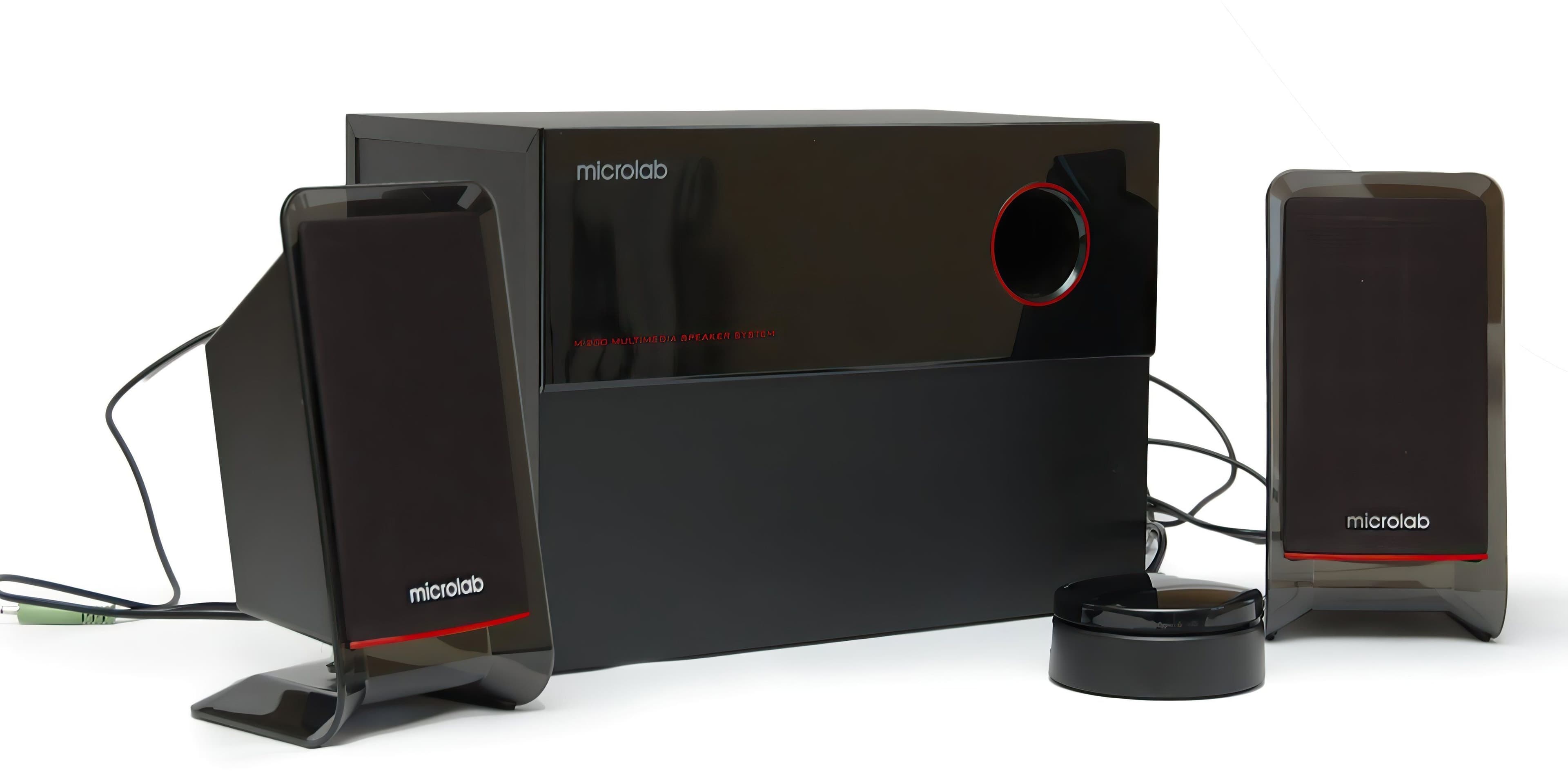 Акустична система MICROLAB M-200 2.1, 40W, mini-jack, чорний