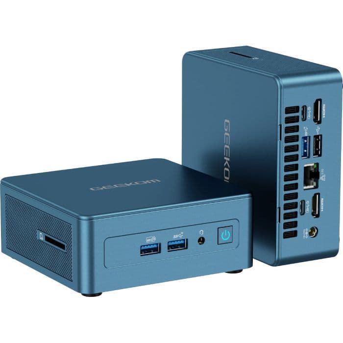 Міні ПК GEEKOM Mini IT13 / Intel i7-13620H / RAM 32GB / SSD 1TB / 2 x HDMI / LAN / Wi-Fi 6E / Bluetooth 5.2 / Windows 11 / Grey