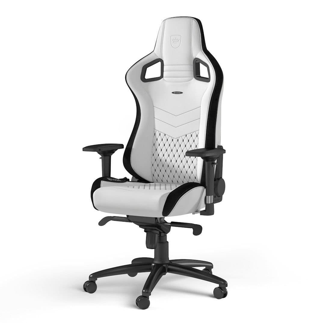 Ігрове крісло Noblechairs EPIC штучна шкіра, білий