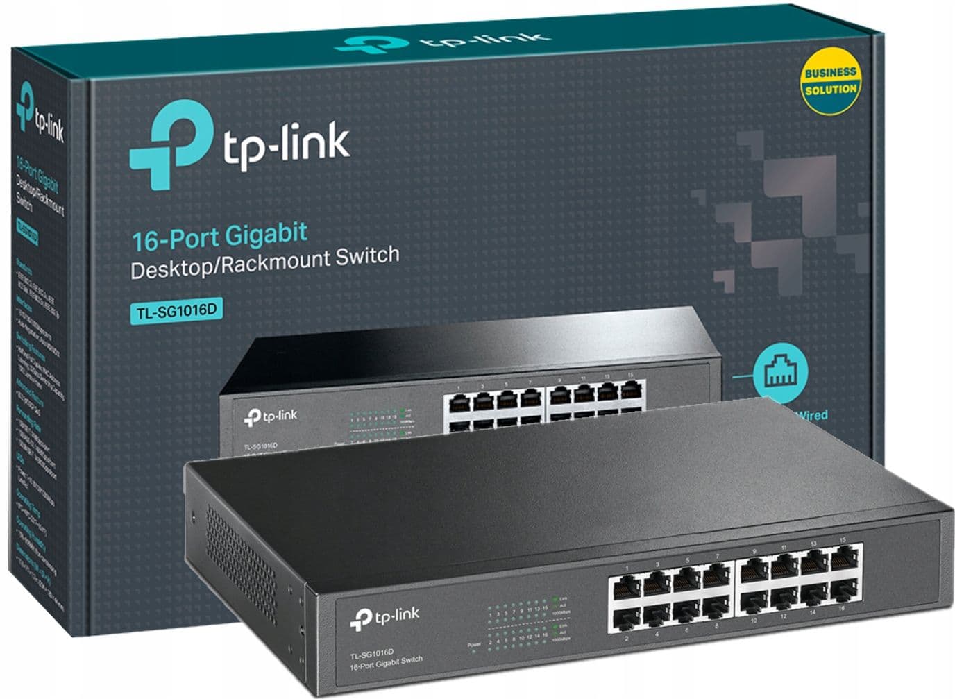 Комутатор TP-LINK TL-SG1016D гігабітний