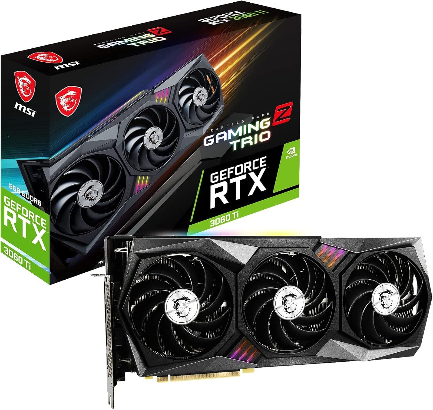 Відеокарта MSI GeForce RTX 3060 Ti GAMING Z TRIO LHR 8Gb GDDR6