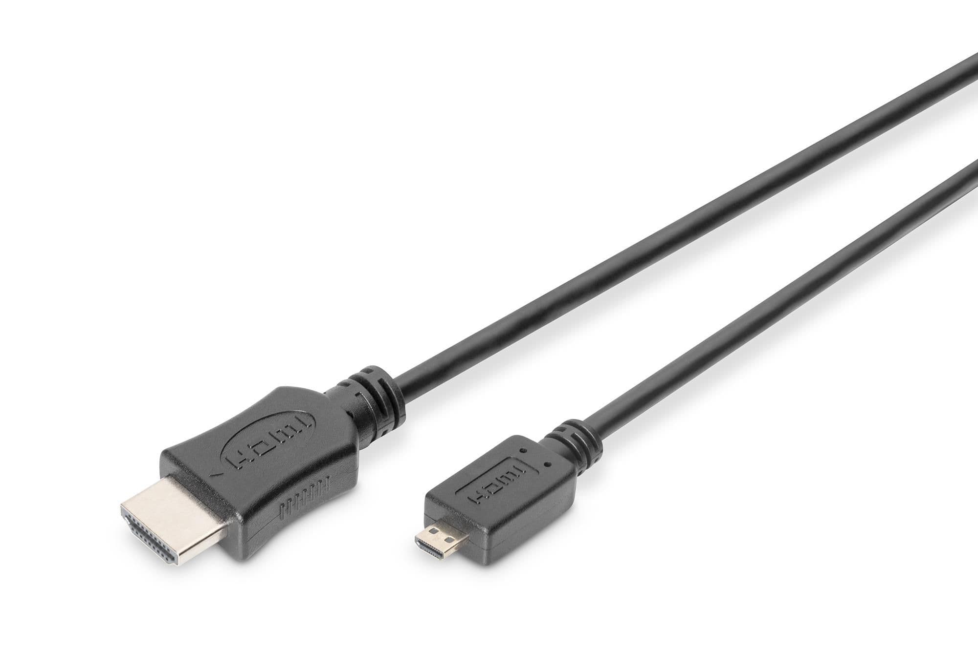Кабель 4K HDMI 2M Type D to Type A DB-330109-020-S DIGITUS by ASSMANN