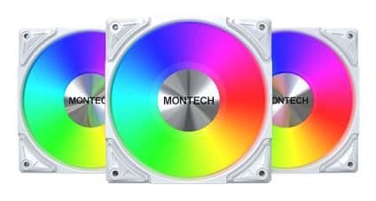 Набір із трьох вентиляторів для корпусу 120MM METAL PRO 12 ARGB 3 PACK (W) MONTECH