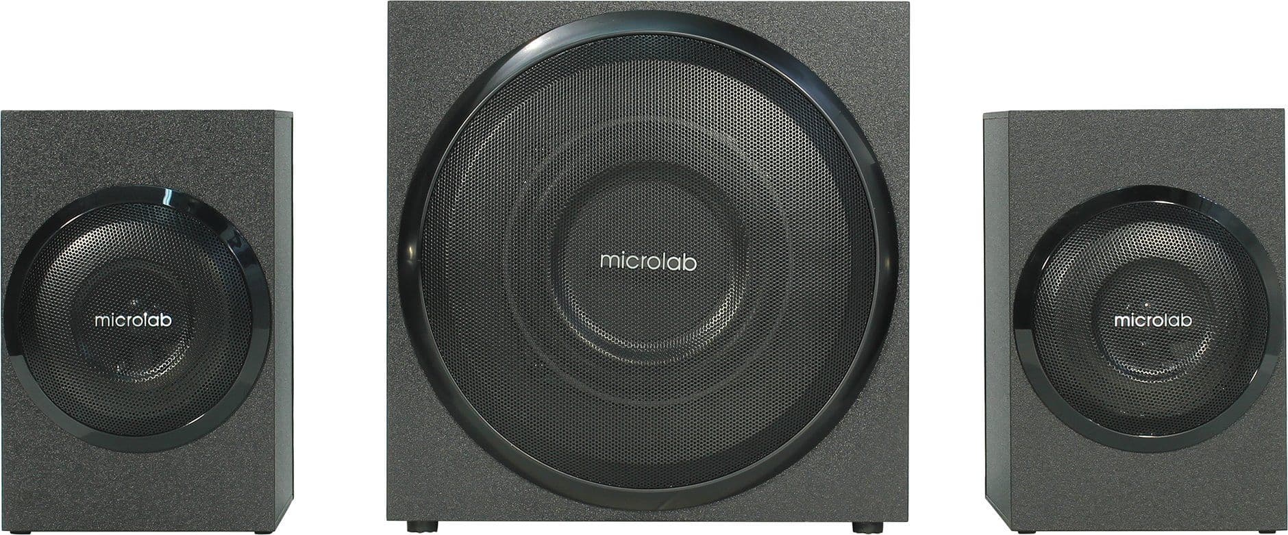 Акустична система MICROLAB M-110 2.1, 10W, mini-jack, чорний