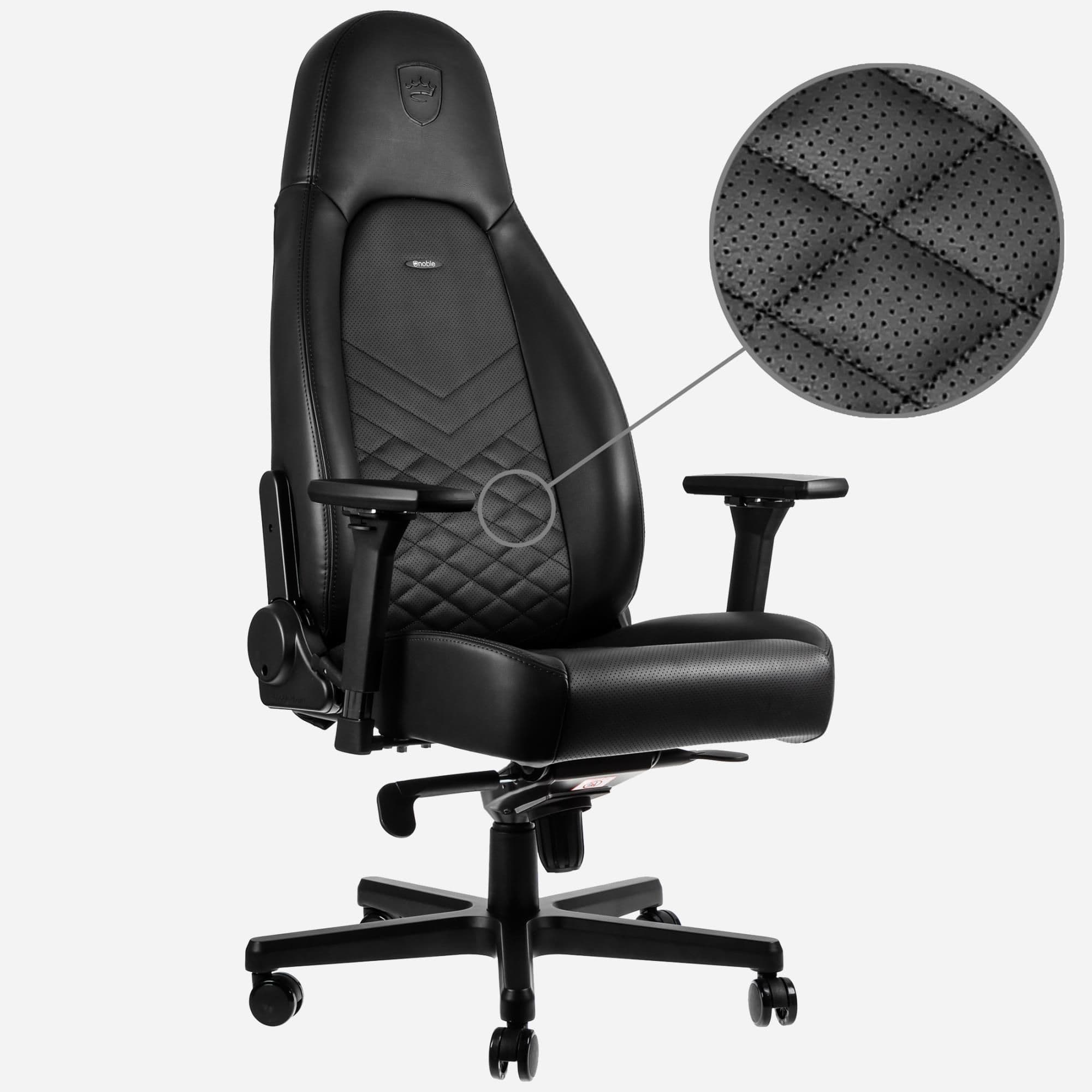 Ігрове крісло Noblechairs ICON штучна шкіра, чорний