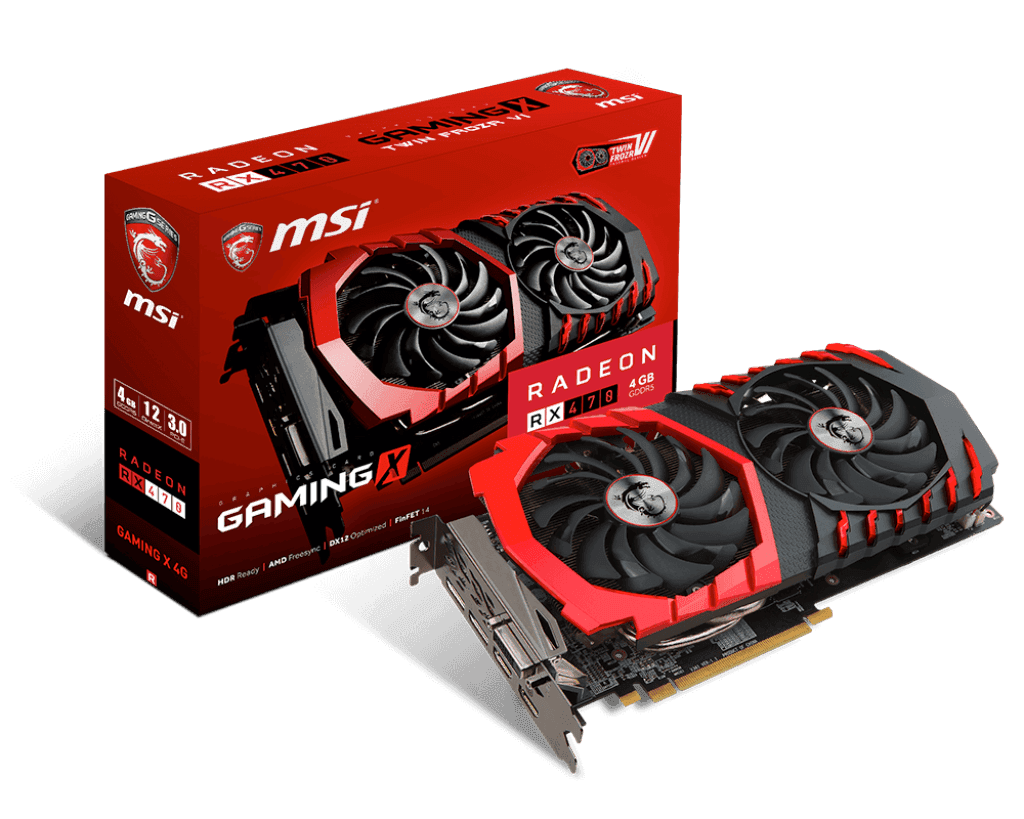 MSI Radeon RX 470 Gaming X 4GB GDDR5