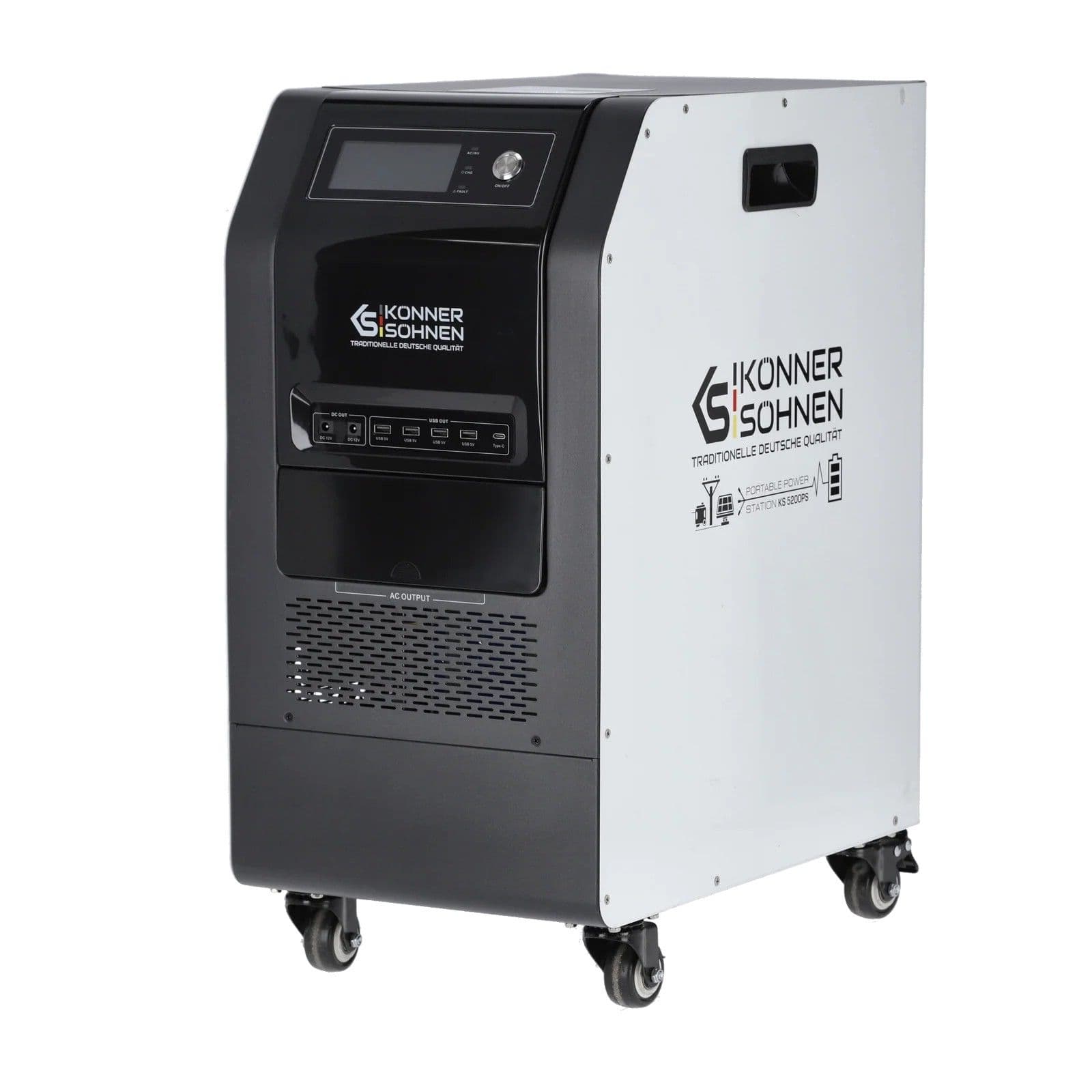Портативна електростанція Konner&Sohnen KS 5200PS, 5200Вт, 5120Вт·год, LifePo4, UPS, 56кг