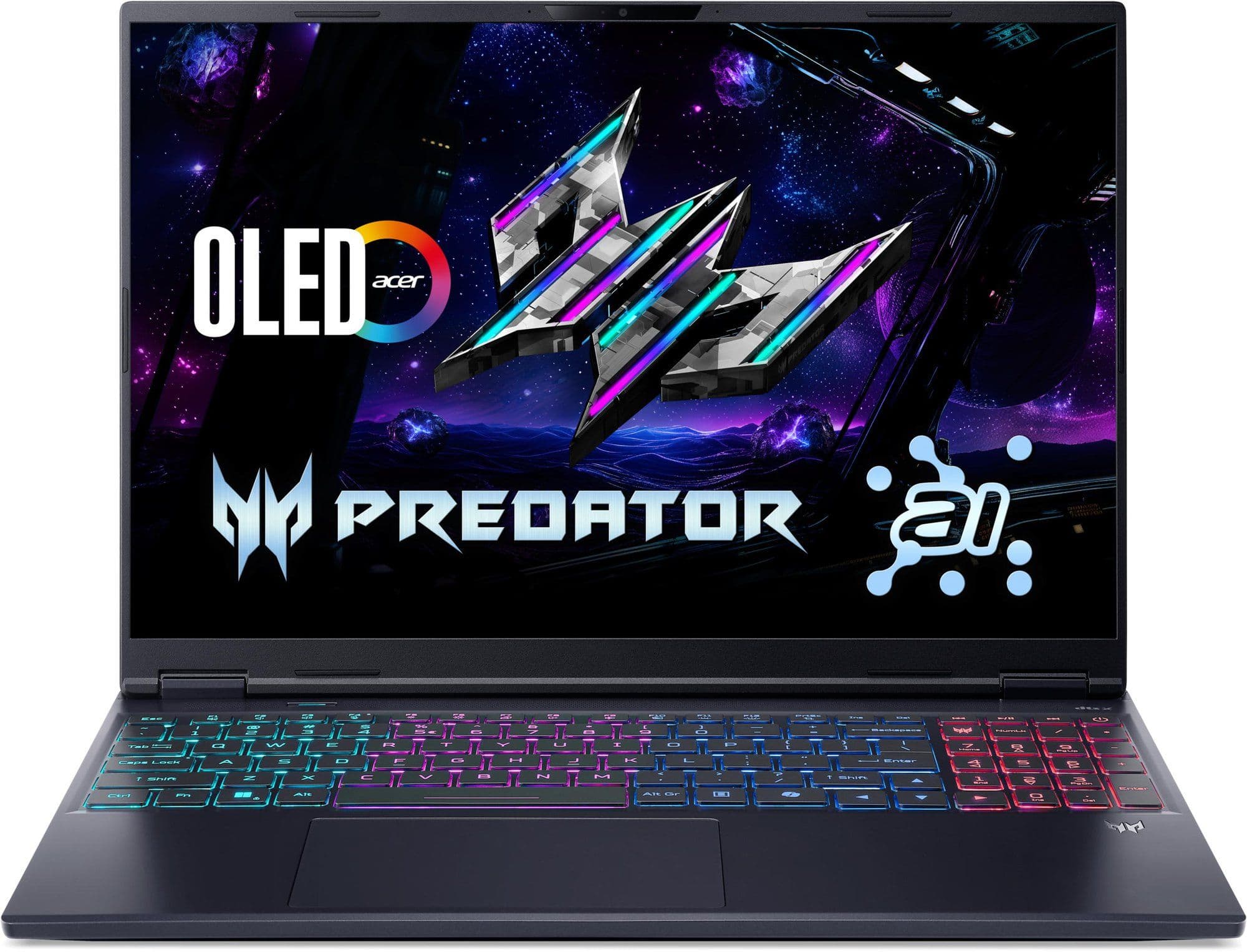 Ноутбук Acer Predator Helios Neo 16S PHN16S-I51 16" OLED, Intel U7-356H, 32GB, F1TB, NVD5060-8, Lin, чорний
