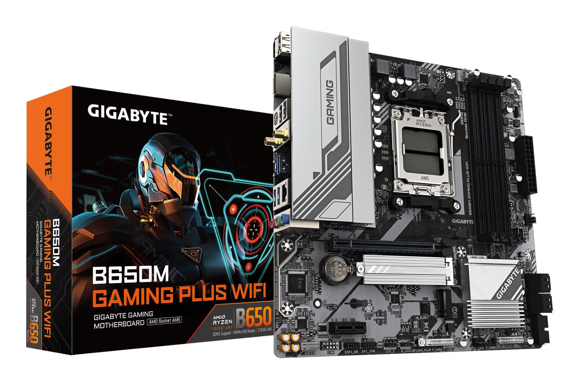 Материнська плата AMD B650 SAM5 MATX B650M GAMING PLUS WF GIGABYTE