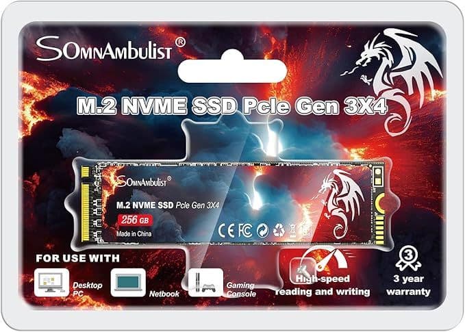 SSD-накопичувач SomnAmbulist 256 ГБ M.2 NVMe