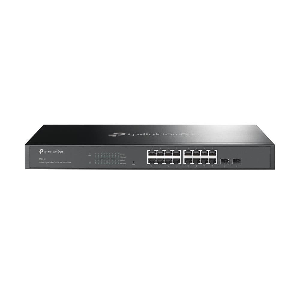 JetStream 16-портовий гігабітний Smart комутатор з 2 слотами SFP, SG2218 TP-LINK