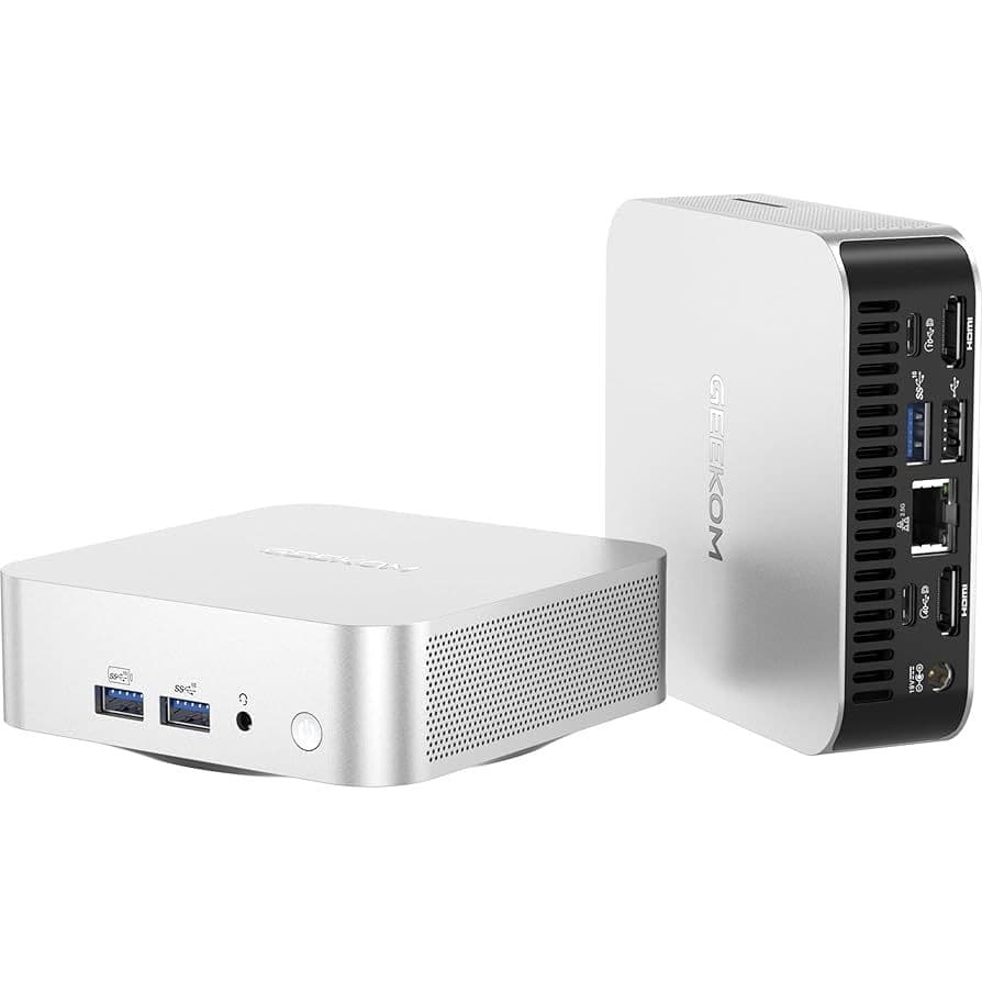 Міні ПК GEEKOM Mini A8 / AMD Ryzen 7 8845HS / RAM 32GB / SSD 1TB / 2 x HDMI / LAN / Wi-Fi 6E / Bluetooth 5.2 / Windows 11 Pro