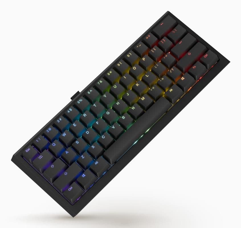 Клавіатура бездротова Ducky One X Mini(60%) магнітні перемикачі, чорний