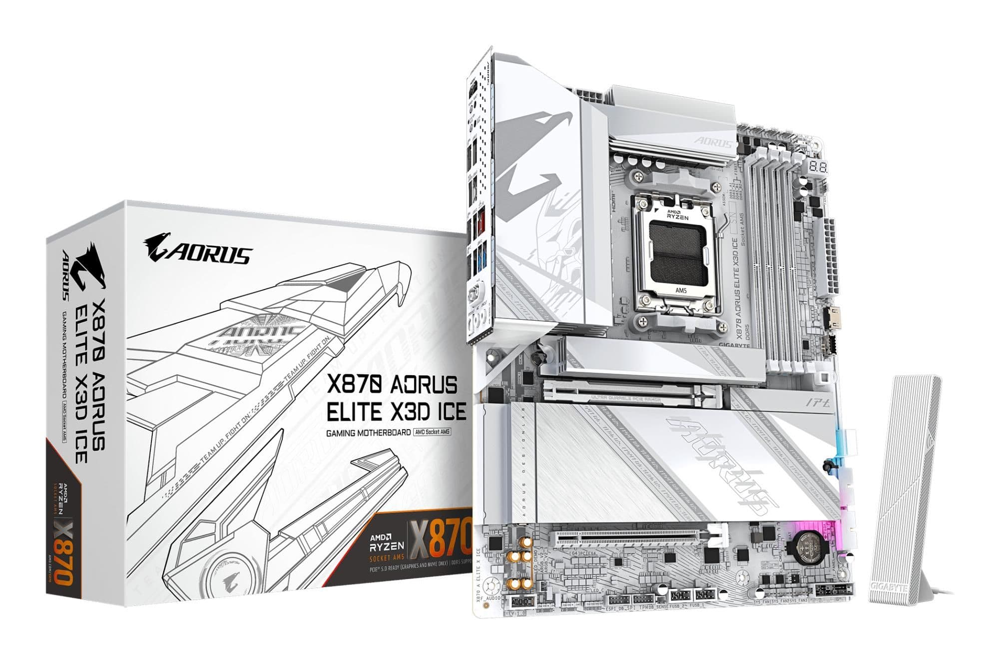 Материнська плата AMD X870 SAM5 ATX X870 A ELITE X ICE GIGABYTE