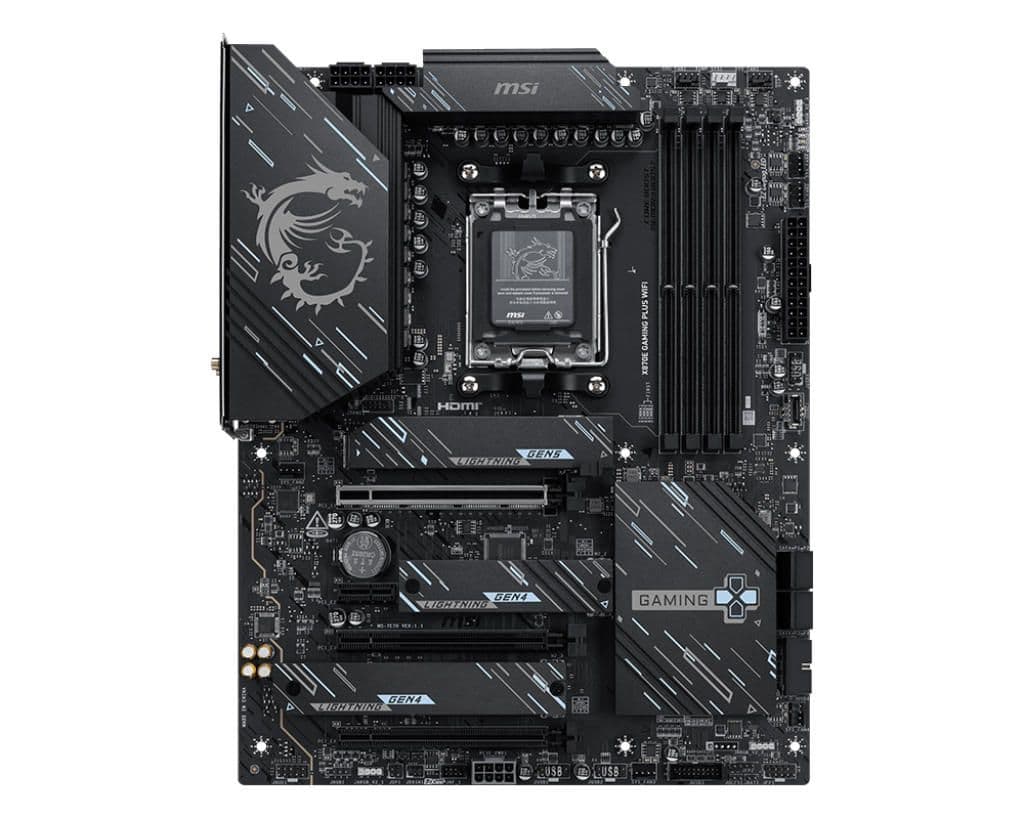 Материнcька плата MSI X870E GAMING PLUS WIFI sAM5 X870E 4xDDR5 M.2 HDMI WiFi BT ATX