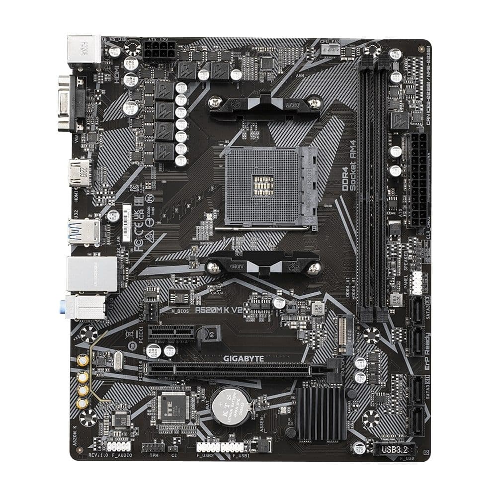Материнська плата GIGABYTE A520M K V2 sAM4 A520 2xDDR4 M.2 HDMI mATX