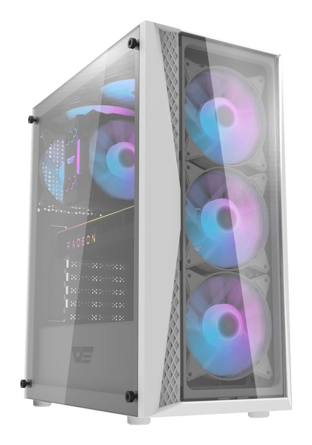Корпус для комп'ютера DARK FLASH DK352 PLUS ATX без блока живлення, білий