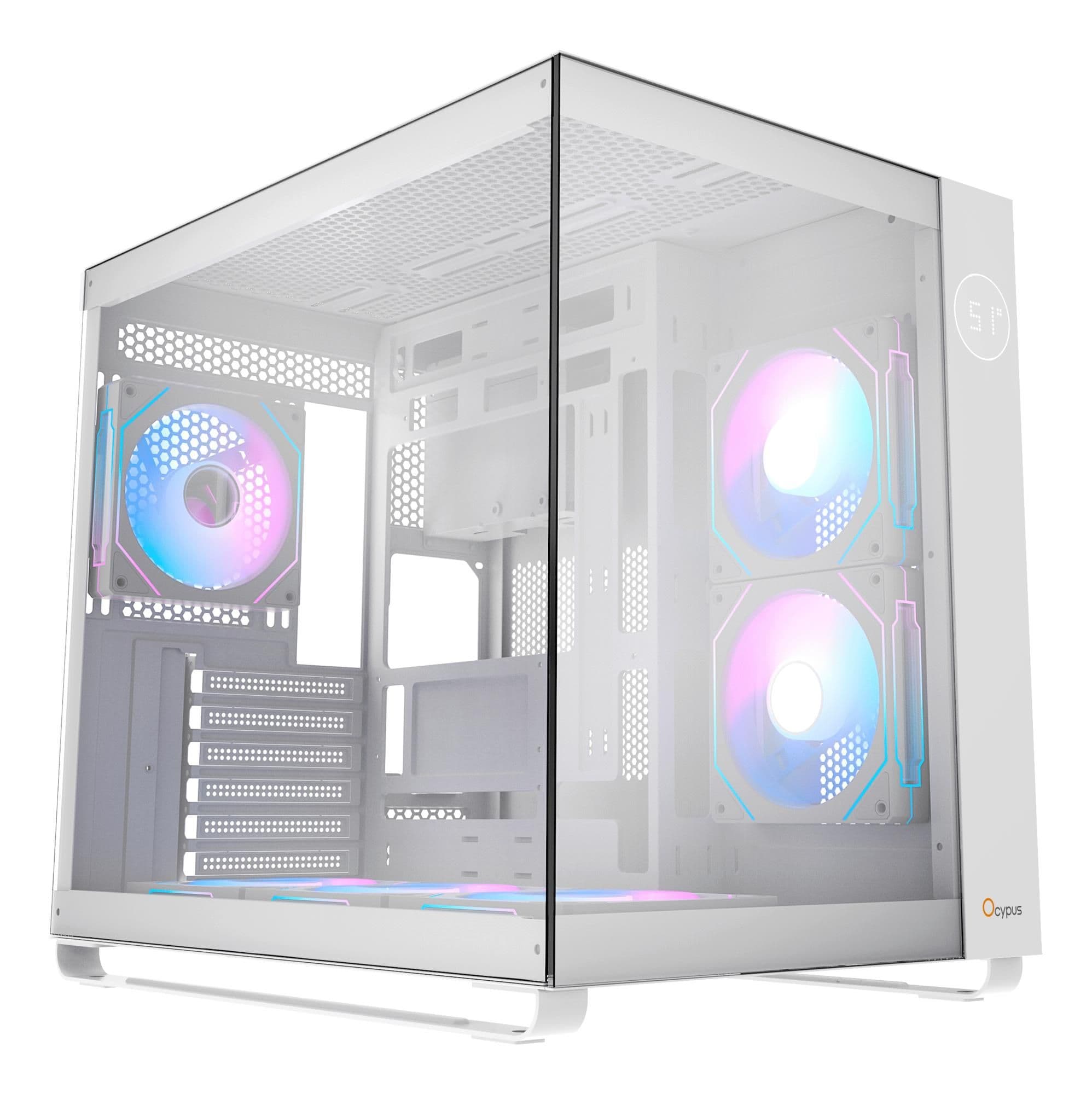 Корпус для комп'ютера ATX W/O PSU IOTA C70 WH ARGB (IOTA-C70-WHD600XX-GL) OCYPUS