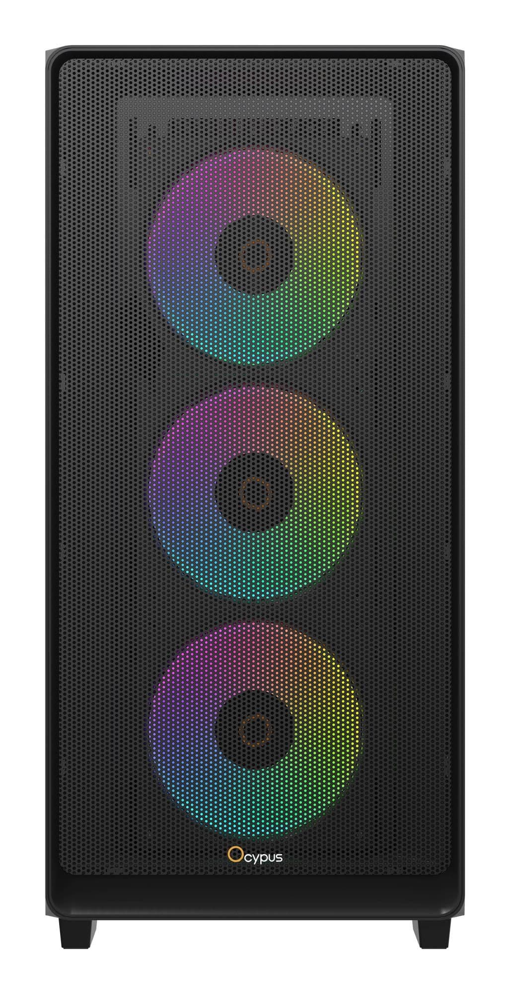 Корпус для комп'ютера ATX W/O PSU GAMMA C60 BK ARGB (GAMMA-C60-BKG400XX-GL) OCYPUS