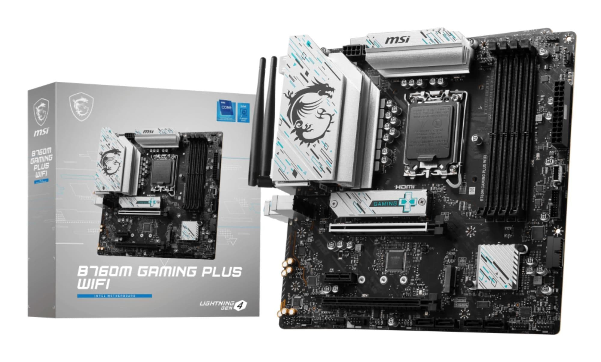 Материнська плата B760 S1700 MATX B760M GAMING PLUS WIFI MSI