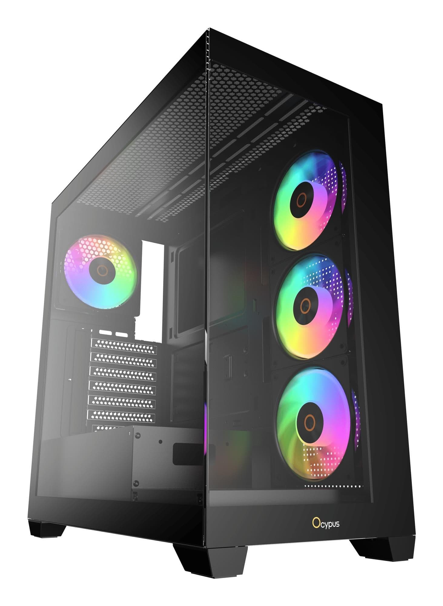 Корпус для комп'ютера ATX W/O PSU GAMMA C72 BK ARGB (GAMMA-C72-BKD400XX-GL) OCYPUS
