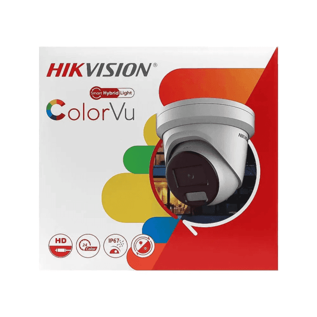 Камера відеонагляду Hikvision 4 MP Smart Hybrid Light with ColorVu Fixed Turret Network Camera