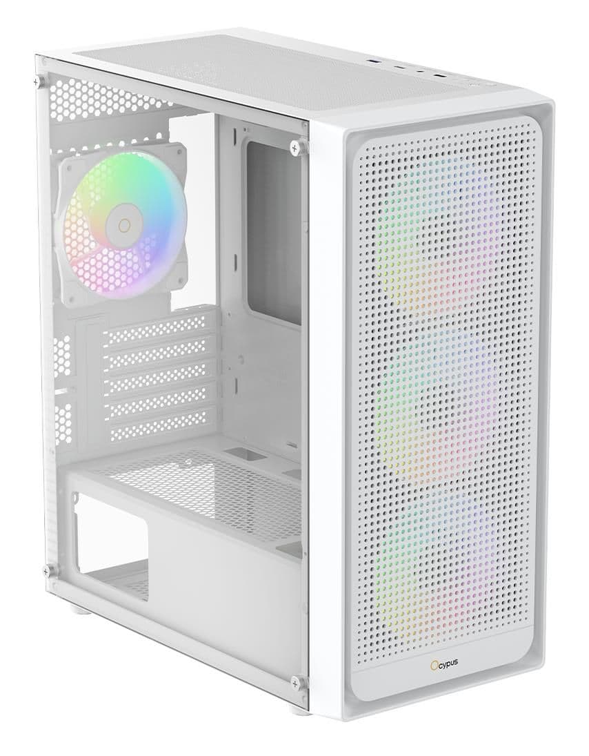 Корпус для комп'ютера MATX W/O PSU GAMMA C50 WH ARGB (GAMMA-C50-WHG400XX-GL) OCYPUS