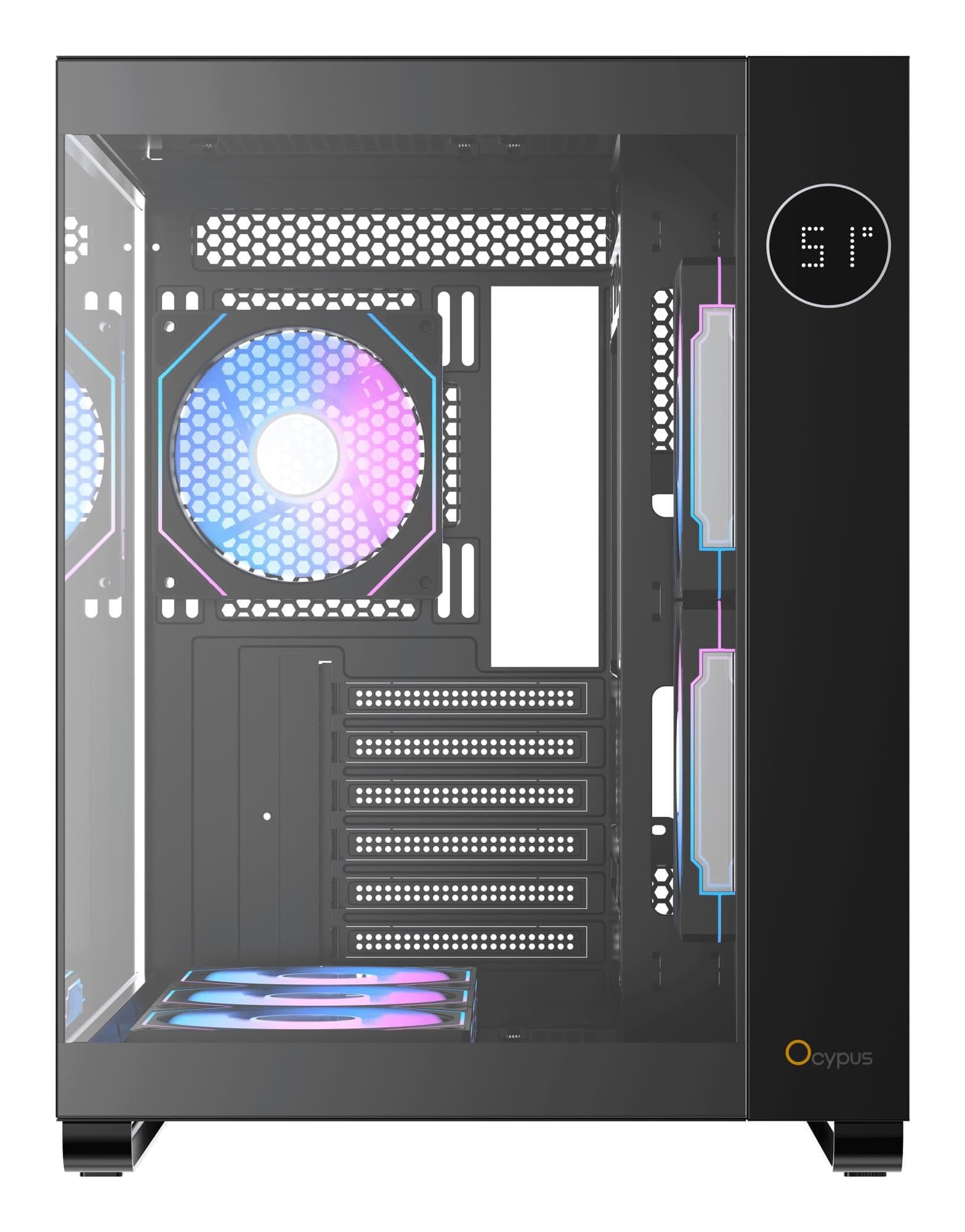 Корпус для комп'ютера ATX W/O PSU IOTA C70 BK ARGB (IOTA-C70-BKD600XX-GL) OCYPUS