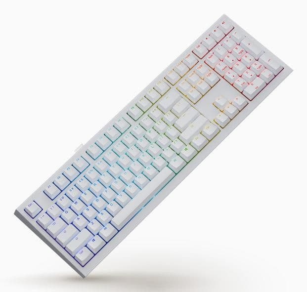 Клавіатура бездротова Ducky One X Wireless магнітні перемикачі, білий
