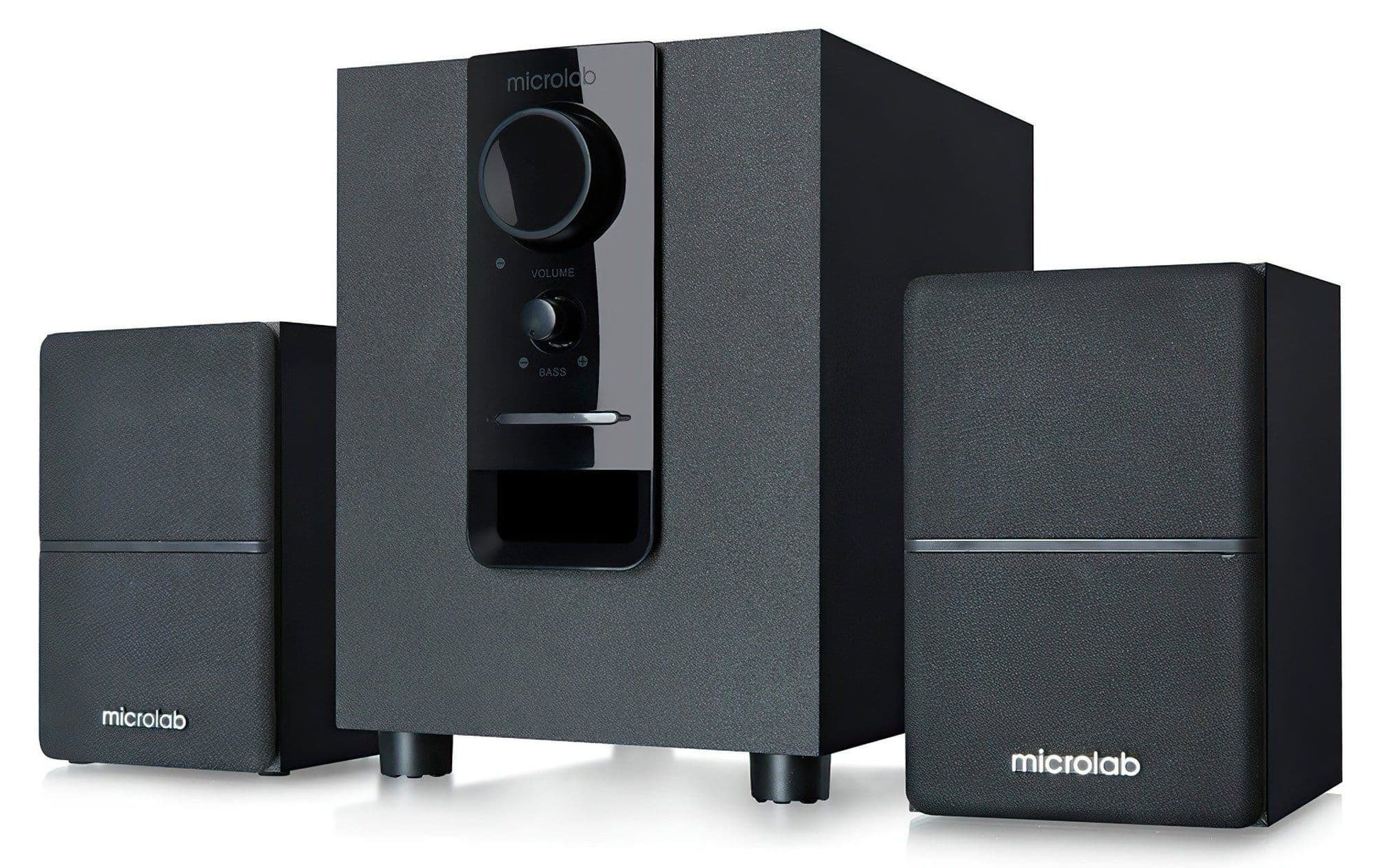 Акустична система MICROLAB M-106 2.1, 10W, mini-jack, чорний