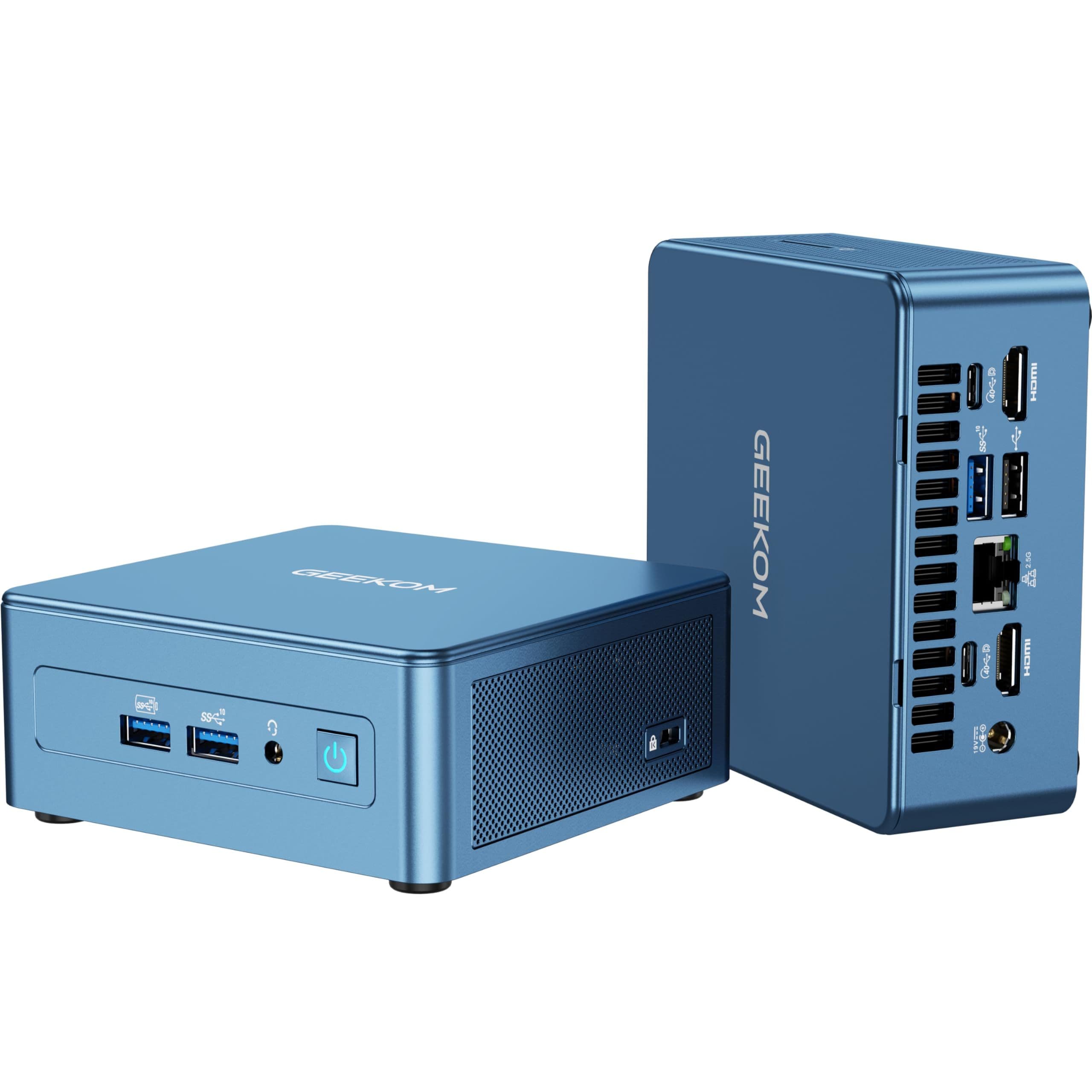 Міні ПК GEEKOM Mini IT12 / Intel i7-12650H / SO-DIMM 16GB/ SSD M.2 512GB / 2 x HDMI / LAN / Wi-Fi 6E / Bluetooth 5.2 / Windows 11 / Grey