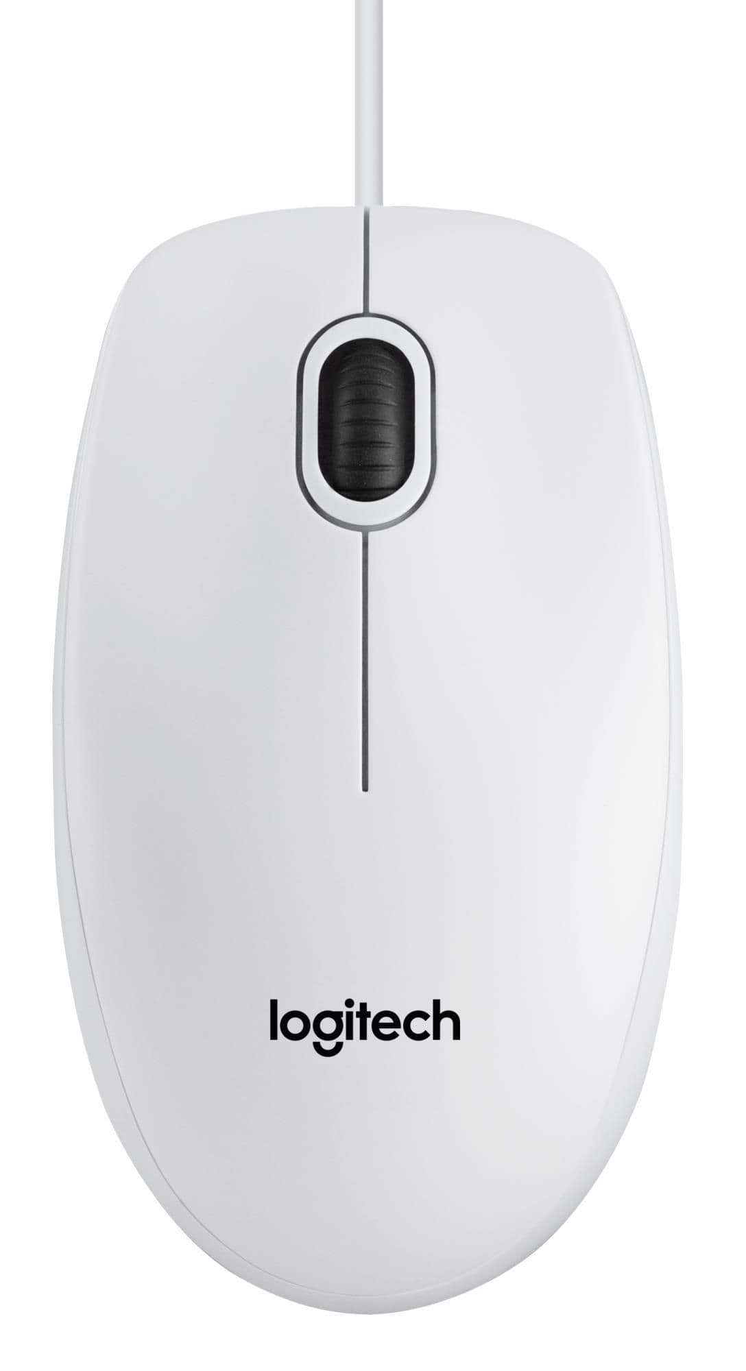 Миша Logitech B100 White (910-003360)
