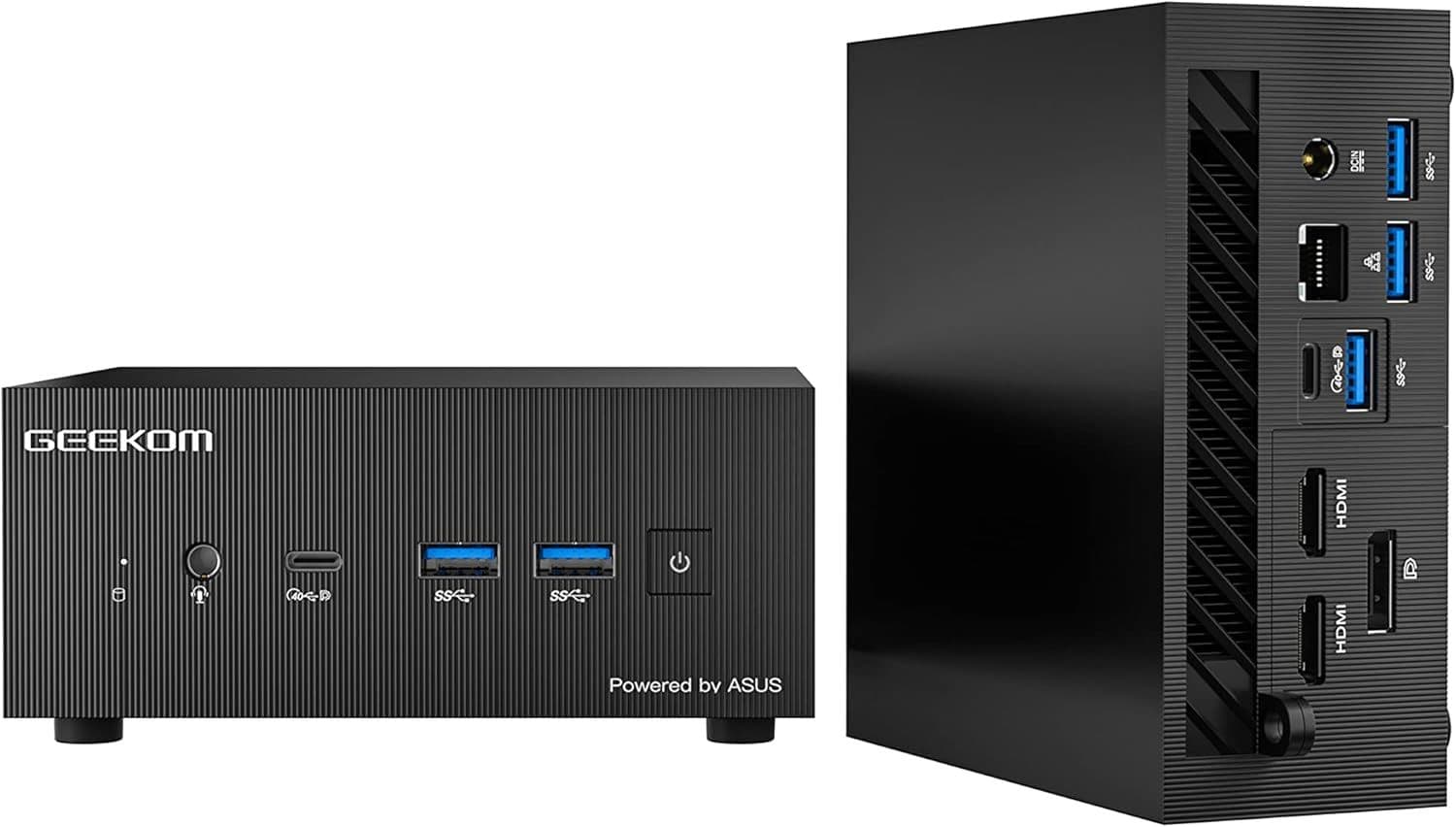 Міні ПК GEEKOM AS6 by ASUS / AMD Ryzen 7 6800H / RAM 32GB / SSD 1TB / 2 x HDMI / 1 x DP / LAN / Wi-Fi 6E / Bluetooth 5.2 / Windows 11 Pro